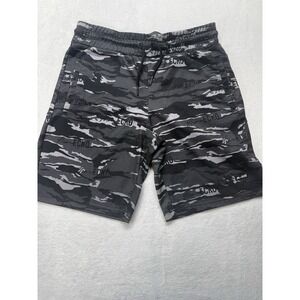 Marc ECKO Cut And Sew Men's Large Camo Gym Shorts W/Drawstring 3 Pocket Shorts